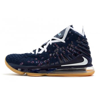 2020 Nike LeBron 17 College Navy White-Game Royal CD5056-400 Shoes